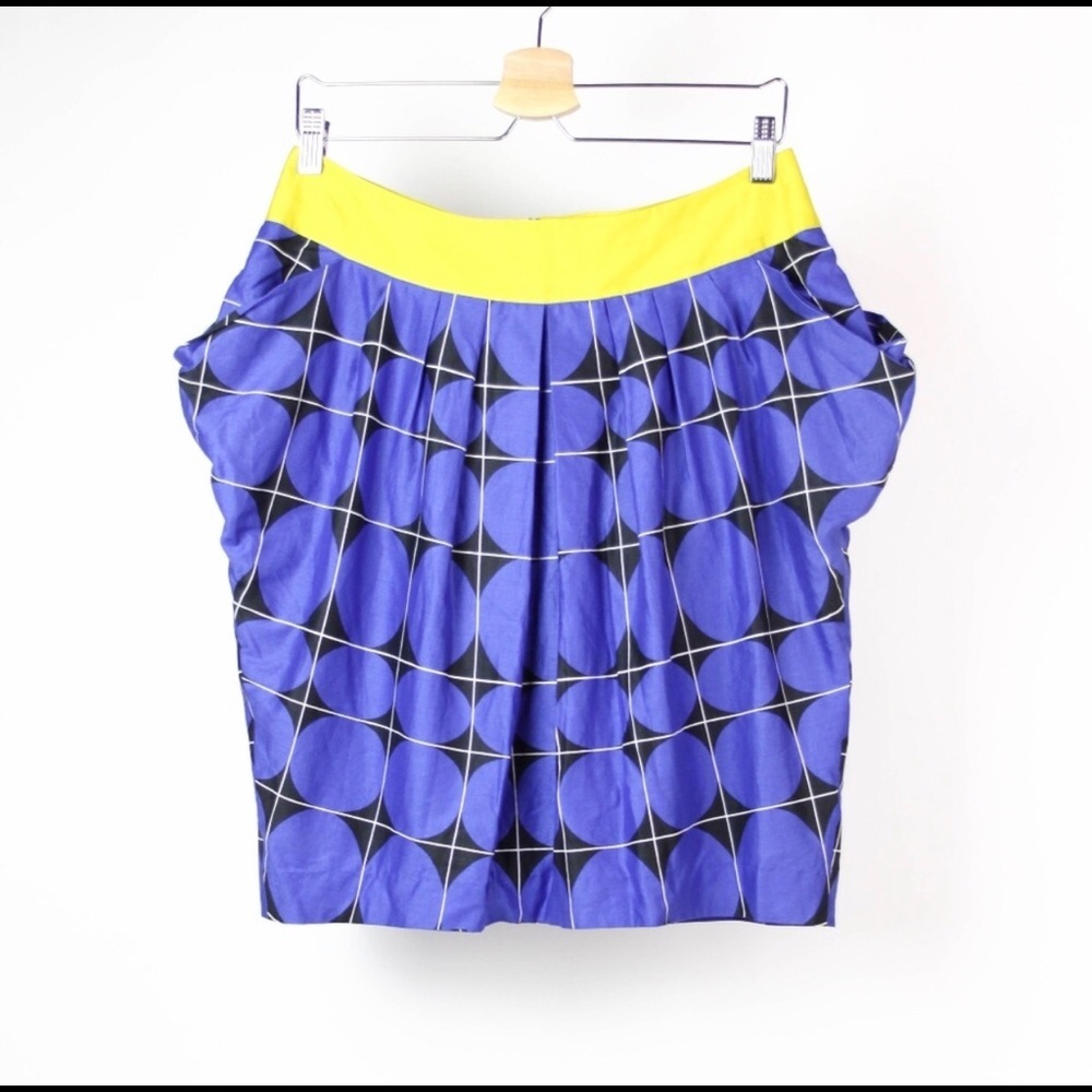 Odille Anthro Fargyle Geometric Skirt 2